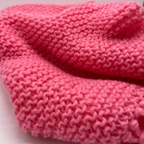 Handmade Crochet Pink Scarf - Picture 3 of 3